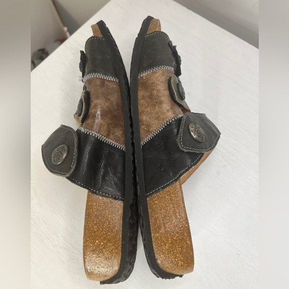 Think! Multi-Tone Leather Mizzi Mules / Slides EU42 US11 - Picture 4 of 10